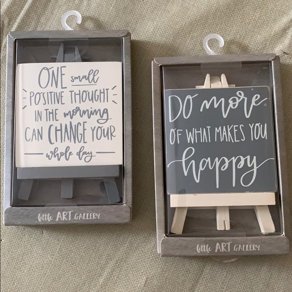 NWT Little easels of positive art